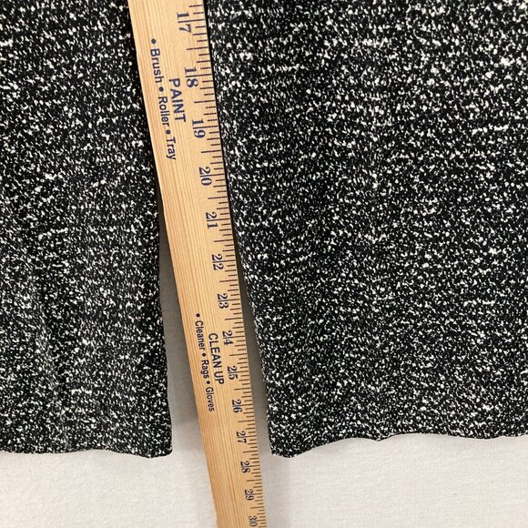 New Express Black White High Rise Belted Ankle Pants size 14 Office Career - Picture 10 of 13